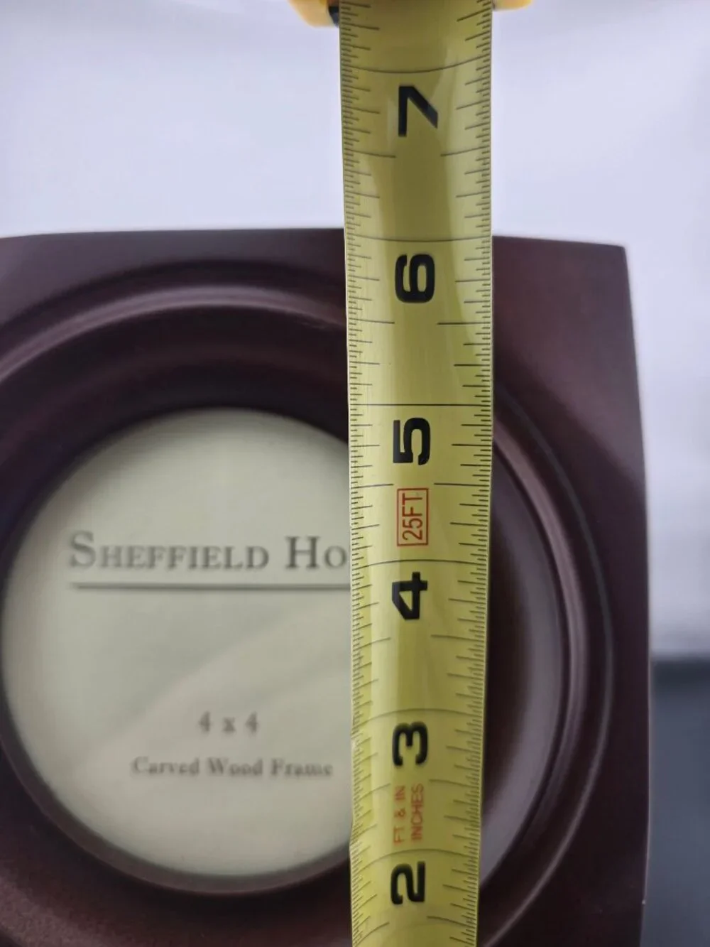 Sheffield Home 4x4 Carved Wood Frame With Round Insert